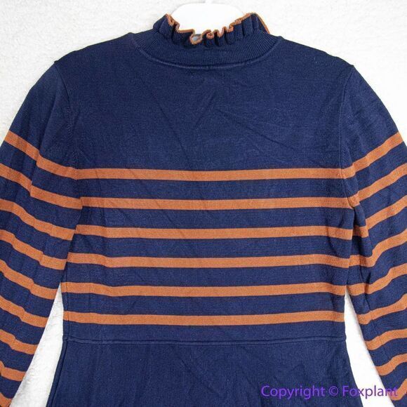 Eliza J Women's Stripped High Neck Knit Dress, L - Picture 12 of 16